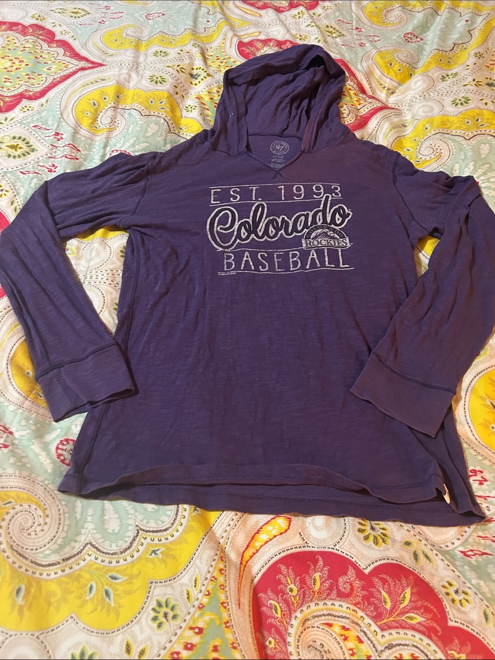 Colorado Baseball Hooded Tee - Purple